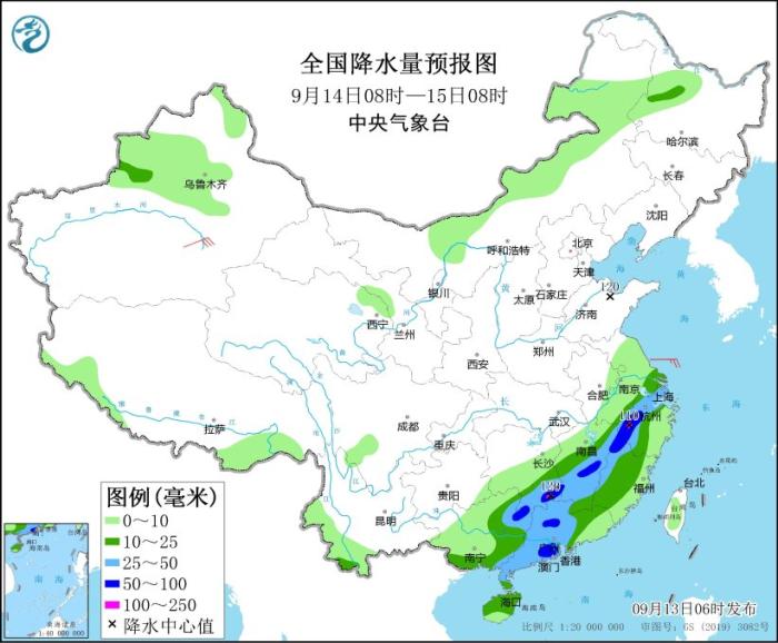 江淮江南华南等地仍有较强降水 弱冷空气继续影响北方地区(图3)