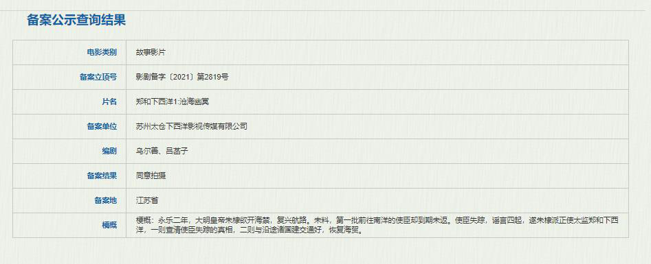 乌尔善新作《郑和下西洋》将成立训练营 训练航海技能(图2)