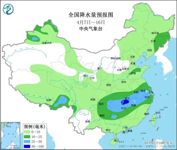 农谚说：大到暴雪大雨范围中心已定，60年一遇冷春？(图1)