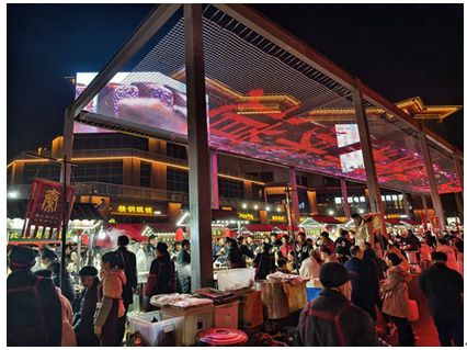 【新春走基层】陕西咸阳汇通面全年火爆 春节排队吃面(图1)