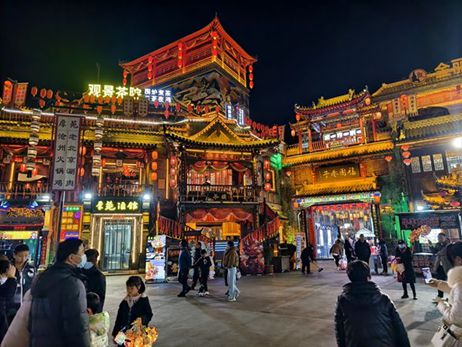 【新春走基层】美食配美景，秦都福园巷子迎八方游客(图3)