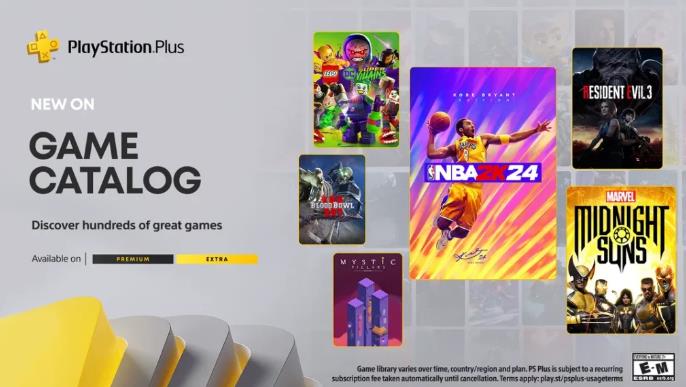 PlayStation Plus三月阵容：NBA 2K24、《生化危机3》、《午夜太阳》等(图1)