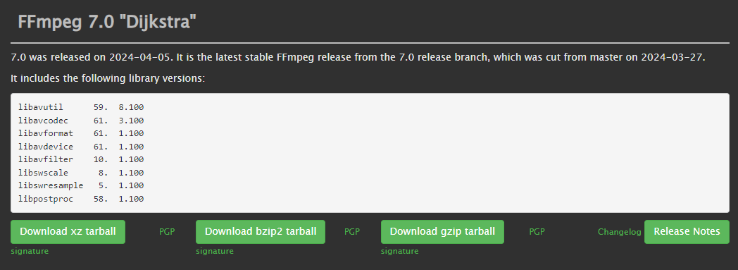 媒体播放器通用框架FFmpeg 7.0发布 带来原生VVC解码器(图1) 媒体播放器通用框架FFmpeg 7.0发布 带来原生VVC解码器(图1)