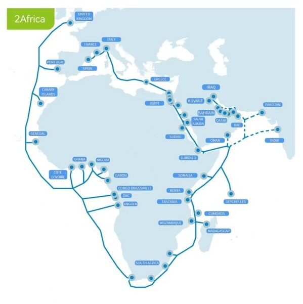 中国移动国际参与建设的2Africa海底光缆主干系统完工，助力非洲数字经济发展(图2)