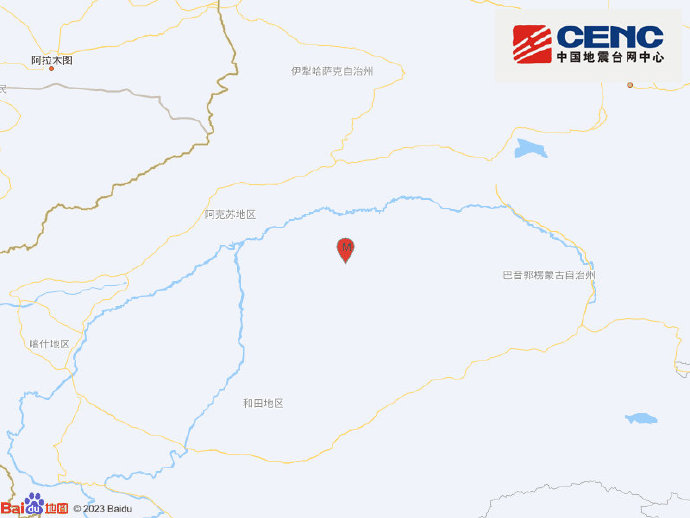 新疆阿克苏地区沙雅县发生3.2级地震 震源深度24千米