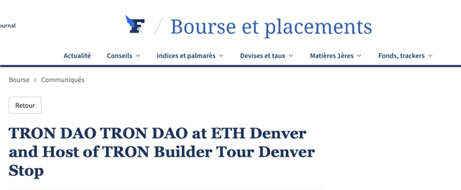引领区块链创新力量外媒聚焦波场TRON出席ETH Denver 大会