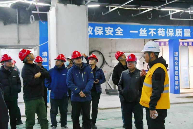 长春地铁5号线项目迎来长春地铁空港线（9号线）各参建单位考察交流